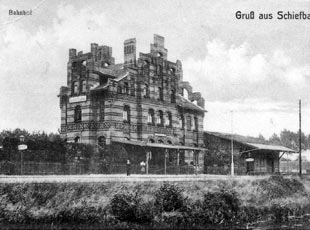 Ansicht des alten Schiefbahner Bahnhofs