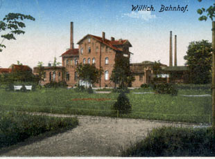 Bahnhofsgebäude des Willicher Bahnhofs
