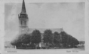 Schiefbahner Pfarrkirche im Jahre 1910