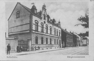 Das Schiefbahner Rathaus im Jahre 1912