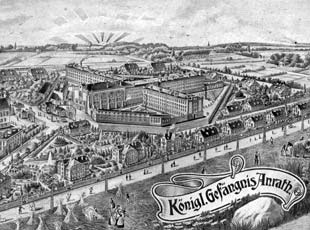 Zeichnung des Königlichen Gefängnisses Anrath von 1909