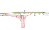 Plan Verkehrsregelung Baustellen Aufahrt A44