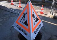 Hinweis auf Kanalarbeiten