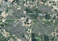 Mosaik Luftbild alle Stadtteile