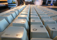 Blick auf PC-Tastatur