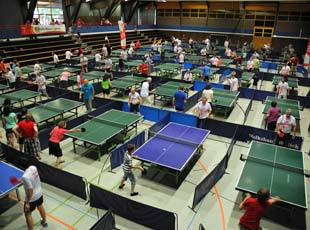 Hunderte Tischtennisspieler bei 'Mission Olympic'