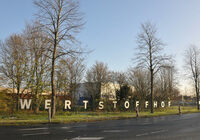 Wertstoffhof Zaunbeschriftung