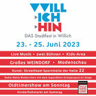 Logo und Plakat WILLICH ICH HIN