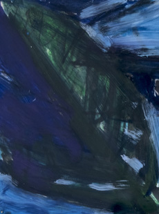 abstraktes Bild in blau